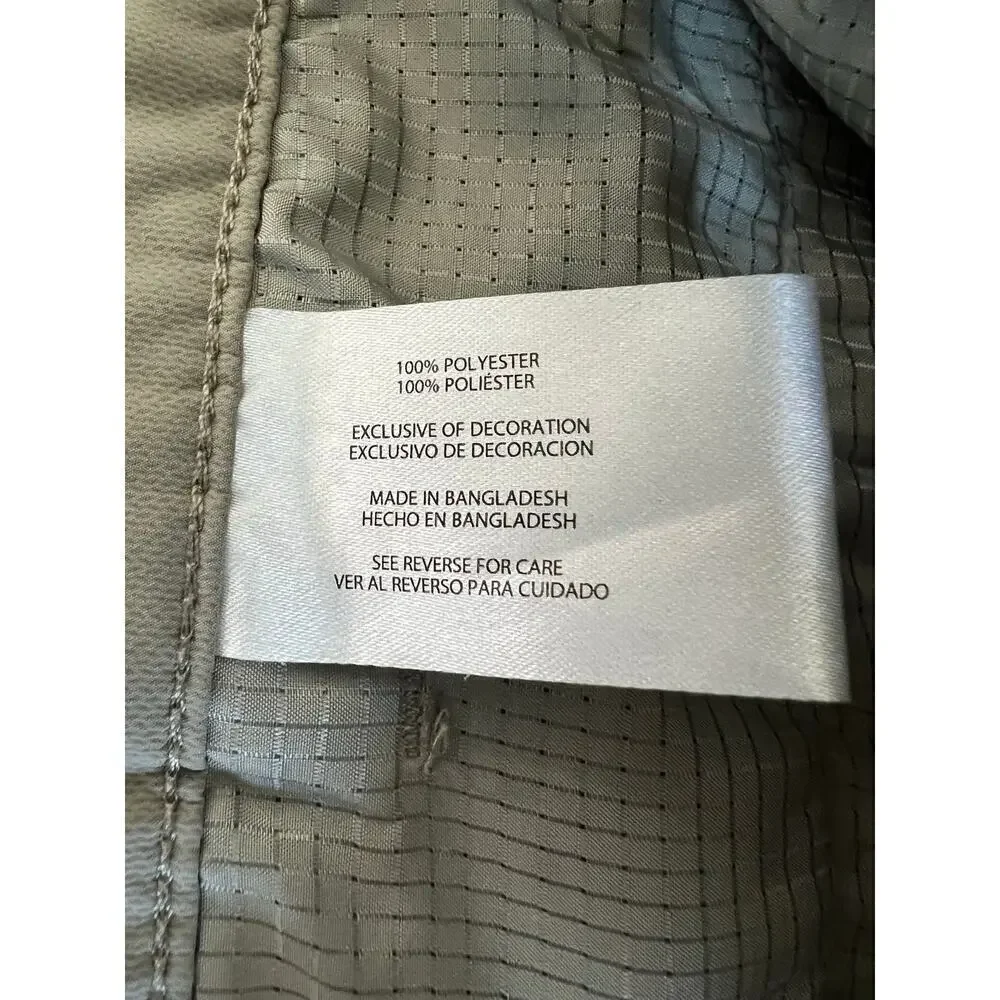 Men's Banana Republic Flat Front Pant, Summer Weight, 40x34, Tan, Slim, Stretch
